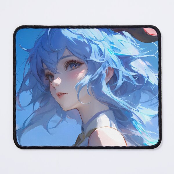 Item preview, Ganyu Genshin Impact Calm Ocean Summer Sky And Blue Serenity designed and sold by bystudiolereve.