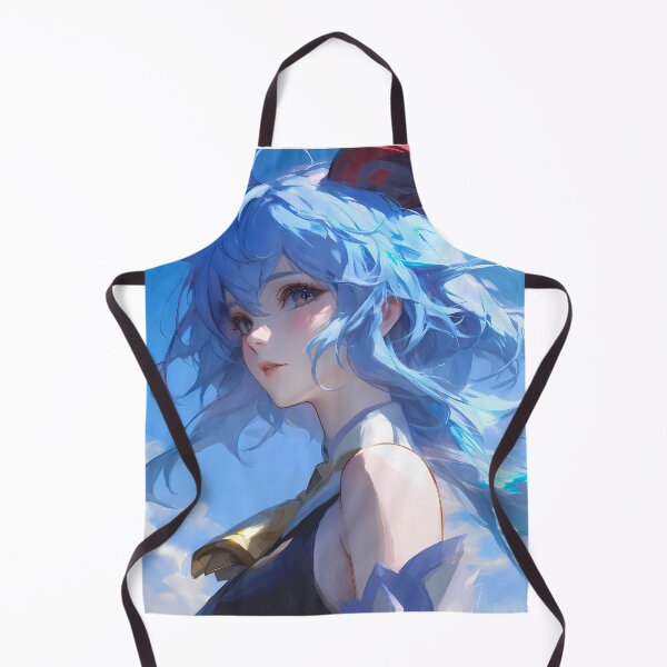 Item preview, Ganyu Genshin Impact Calm Ocean Summer Sky And Blue Serenity designed and sold by bystudiolereve.