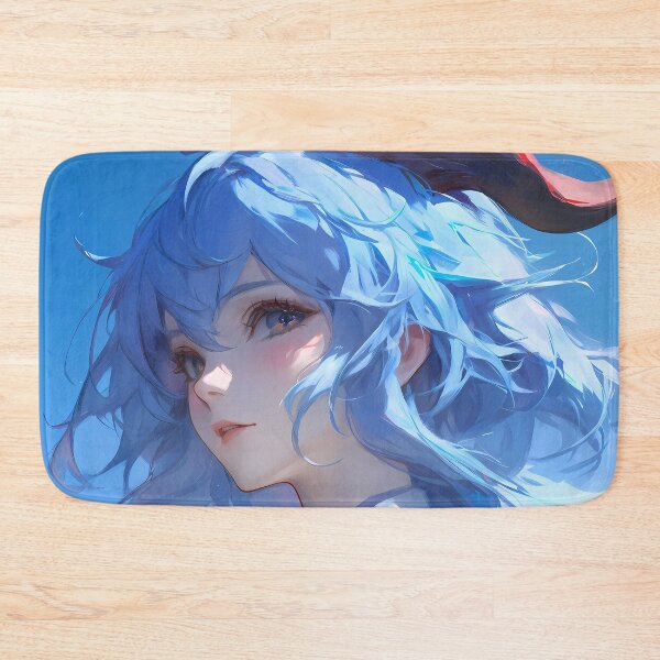 Item preview, Ganyu Genshin Impact Calm Ocean Summer Sky And Blue Serenity designed and sold by bystudiolereve.