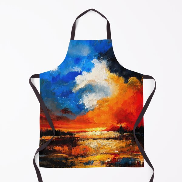 Item preview, Fiery Sunset Over Tranquil Waters designed and sold by Udaya Bandara Art.