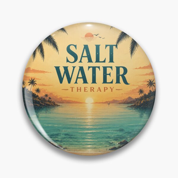 Item preview, Salt Water Therapy Tropical Beach Sunset Wall Art | Calming Ocean Wellness Coastal Decor Print designed and sold by FestivityFinds.