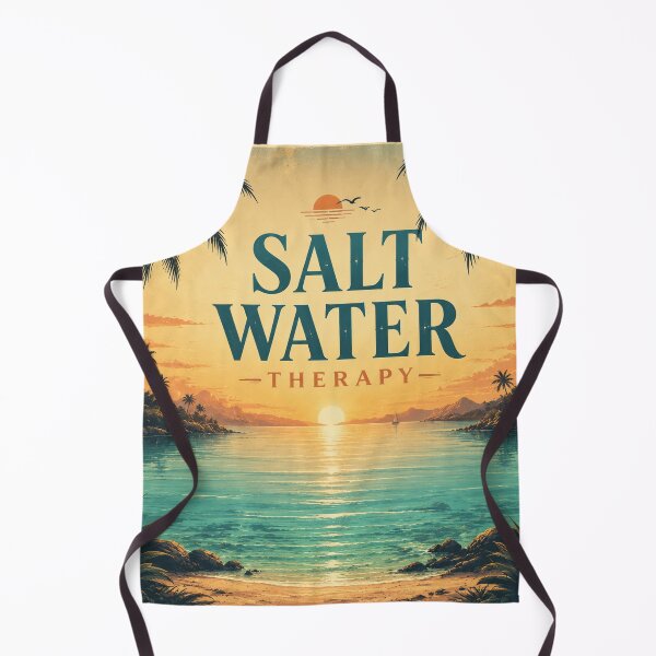 Item preview, Salt Water Therapy Tropical Beach Sunset Wall Art | Calming Ocean Wellness Coastal Decor Print designed and sold by FestivityFinds.