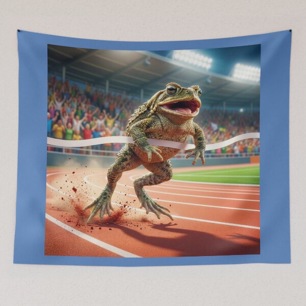 Item preview, Toad Bolts Across Finish Line designed and sold by Tridentulus.