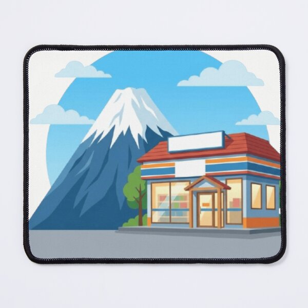Item preview, Mt. Fuji and Japanese Convenience Store Illustration designed and sold by vekotpu.