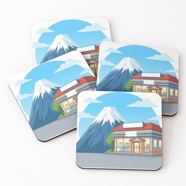Item preview, Mt. Fuji and Japanese Convenience Store Illustration designed and sold by vekotpu.