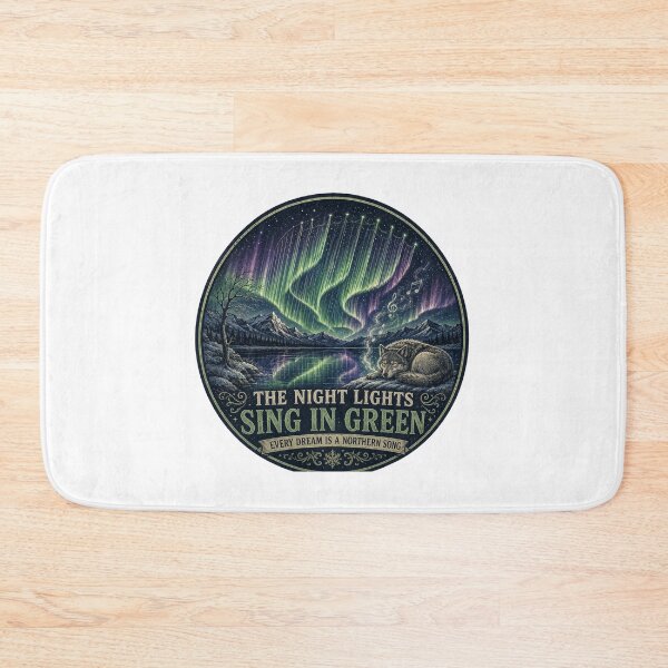 Item preview, The Night Lights Sing in Green | Aurora Music Art designed and sold by NatureHarmony16.
