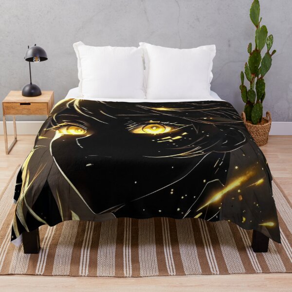Item preview, Golden Cyber Angel | Glowing Eyes Sci-Fi Anime Girl Digital Art designed and sold by Dyan4.