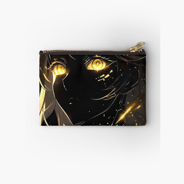 Item preview, Golden Cyber Angel | Glowing Eyes Sci-Fi Anime Girl Digital Art designed and sold by Dyan4.