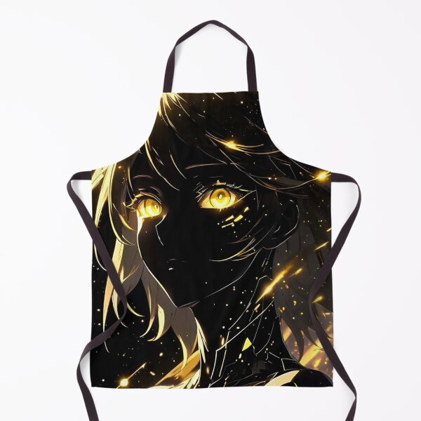 Item preview, Golden Cyber Angel | Glowing Eyes Sci-Fi Anime Girl Digital Art designed and sold by Dyan4.