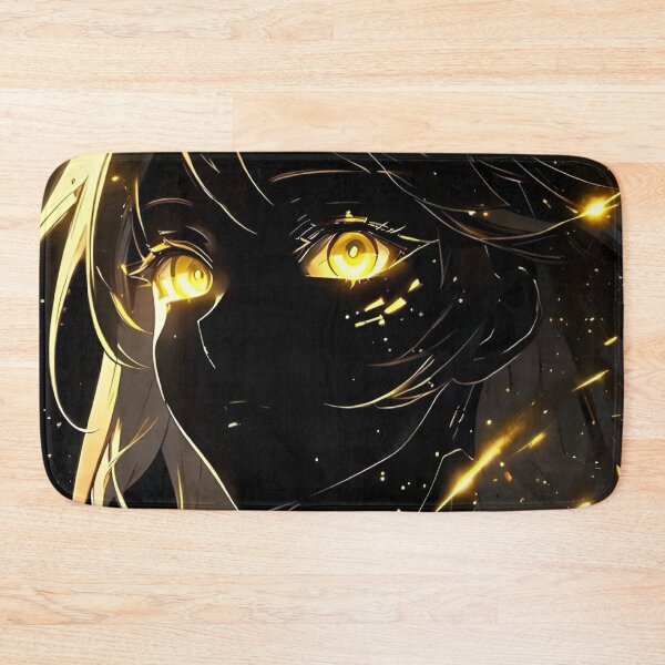 Item preview, Golden Cyber Angel | Glowing Eyes Sci-Fi Anime Girl Digital Art designed and sold by Dyan4.