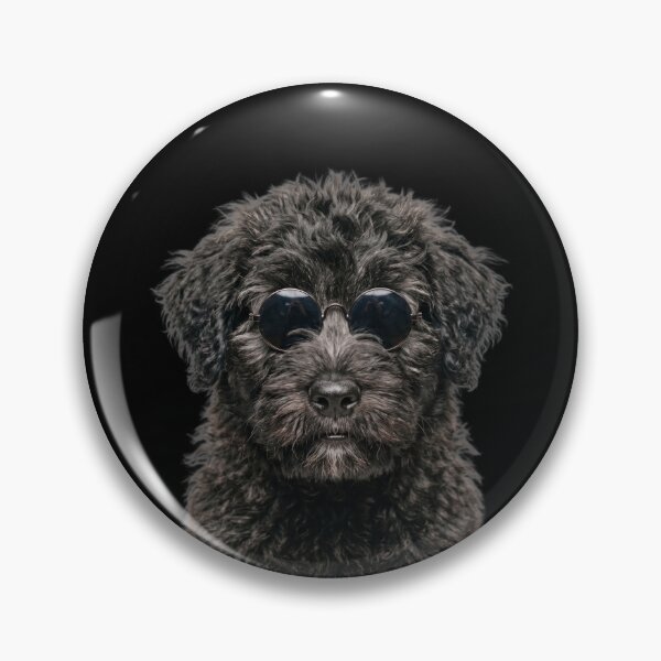 Item preview, Cute Baby Bouvier des Flandres Dog Wearing Sunglasses Funny designed and sold by RareLavender.