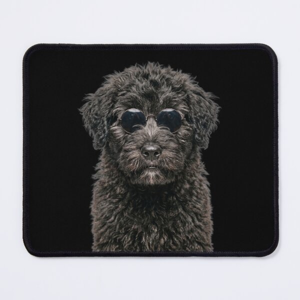 Item preview, Cute Baby Bouvier des Flandres Dog Wearing Sunglasses Funny designed and sold by RareLavender.