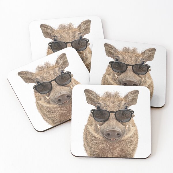Item preview, Cute Baby Warthog Animal Wearing Sunglasses Funny designed and sold by RareLavender.