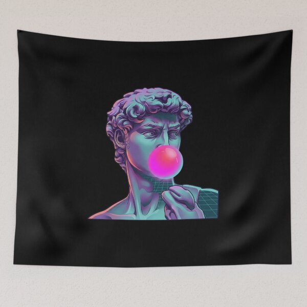 Item preview, Michealangelo's David Retrowave designed and sold by RahniNM.