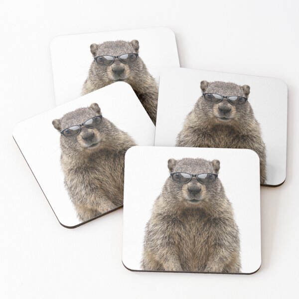 Item preview, Cute Baby Olympic Marmot Wearing Sunglasses Funny designed and sold by RareLavender.