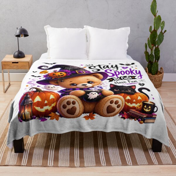 Item preview, Too Cute to Spook to Care | Spooky Teddy Bear Halloween Graphic | Cute Gothic Bear Design designed and sold by HorrorInkStudio.