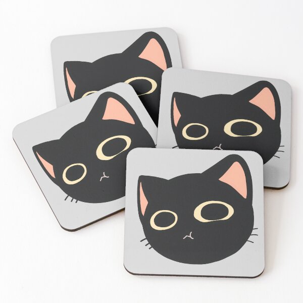 Item preview, Smushed Face Black Cat designed and sold by Deep Descent.