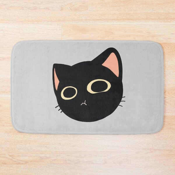 Item preview, Smushed Face Black Cat designed and sold by Deep Descent.