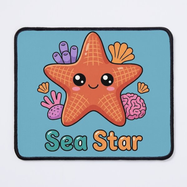 Item preview, Cute Sea Star Cartoon Sticker Design | Kawaii Ocean Starfish Clipart | Beach Lover Gift designed and sold by morning sun.
