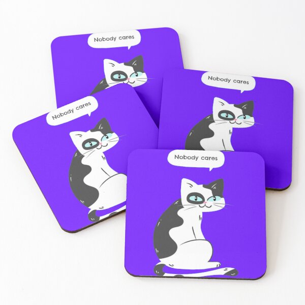 Item preview, Nobody Cares Sarcastic Cat Meme designed and sold by GenZFashion000.