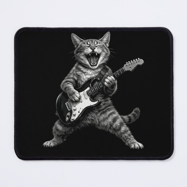 Item preview, Cat Electric Guitar Rock Funny  designed and sold by EverkindInk.