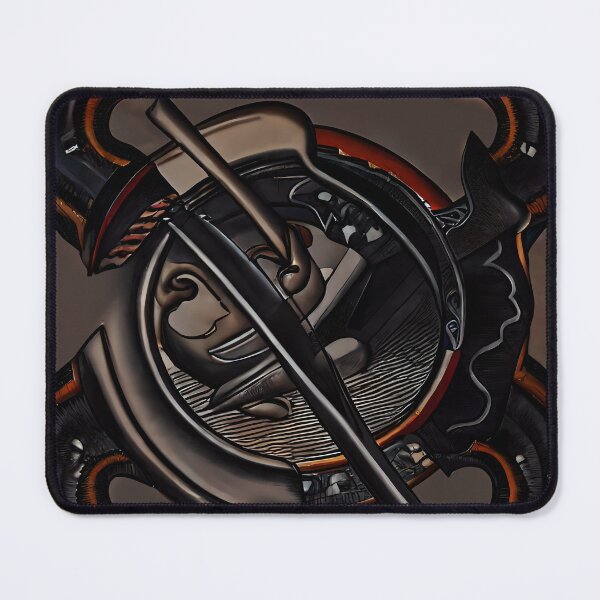 Item preview, Dark Trident Piercing Crescent Moon Copper Rim Talon Corner Minimal Art designed and sold by YugenWorkshop.