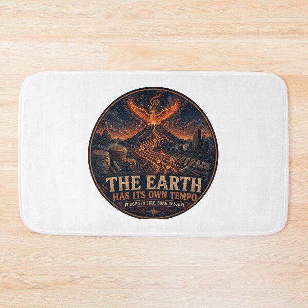 Item preview, The Earth Has Its Own Tempo | Volcano Music Art designed and sold by NatureHarmony16.