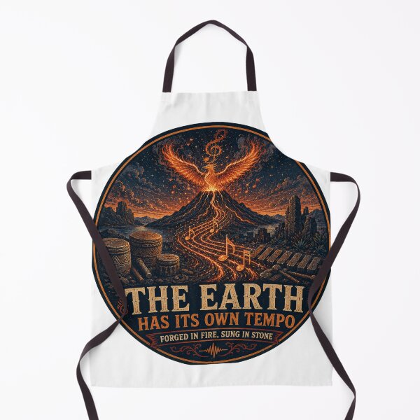 Item preview, The Earth Has Its Own Tempo | Volcano Music Art designed and sold by NatureHarmony16.