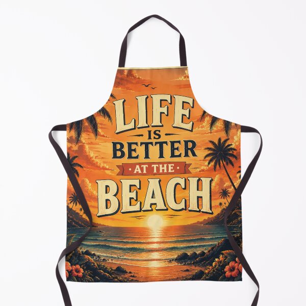 Item preview, Life Is Better at the Beach – Tropical Sunset Wall Art | Palm Tree Ocean Coastal Quote Poster designed and sold by FestivityFinds.