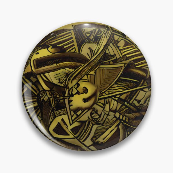 Item preview, Dark Olive Vortex Serpent Skull Arrow Spiral Stair Invasion Toxic Gold Art designed and sold by YugenWorkshop.