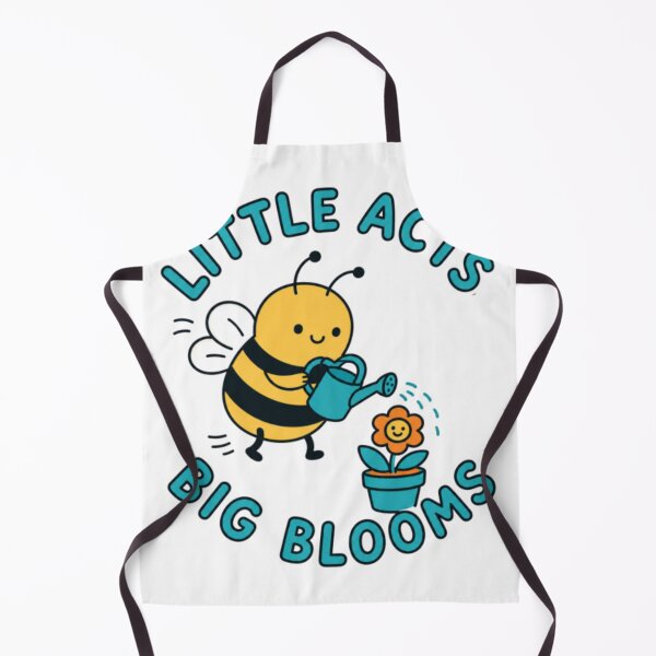 Item preview, Cute Bumblebee Watering Happy Flower Cartoon Design designed and sold by Ritlansie.