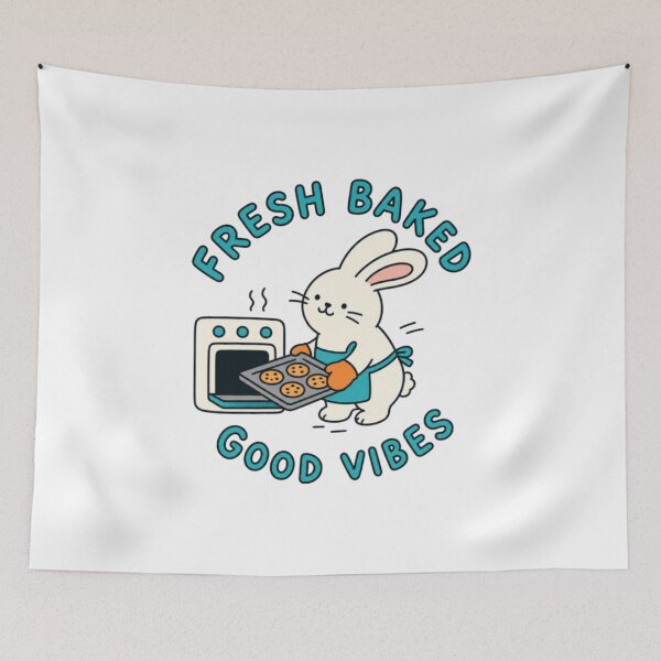 Item preview, Adorable Bunny Baking Fresh Cookies Cute Baker Rabbit designed and sold by Ritlansie.