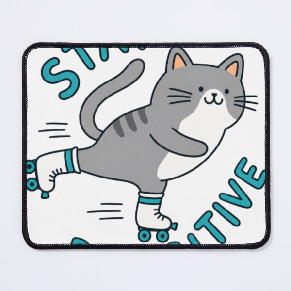 Item preview, Playful Cat Rolling Into Good Times Cute Kitten Cartoon designed and sold by Ritlansie.