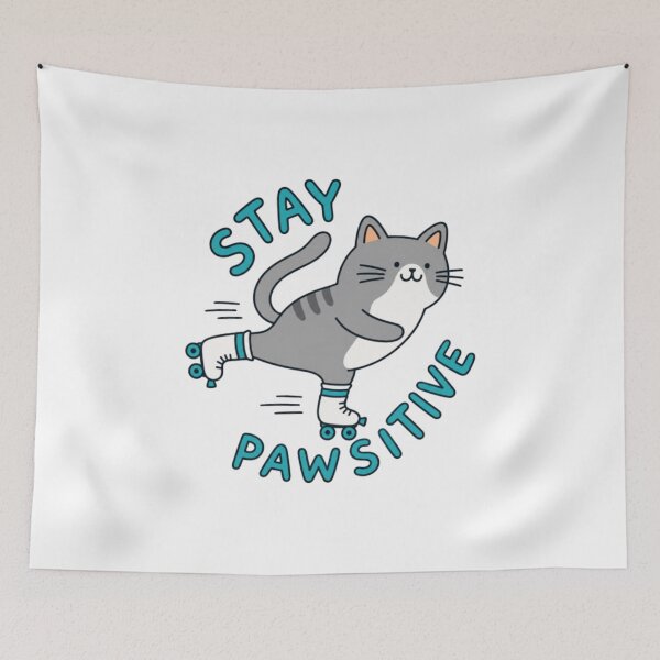 Item preview, Playful Cat Rolling Into Good Times Cute Kitten Cartoon designed and sold by Ritlansie.