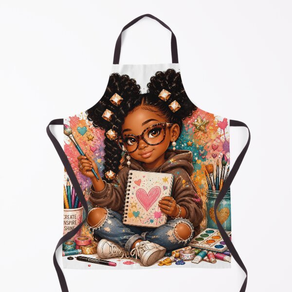 Item preview, Painter Babe Sticker | Creative Artist | Black Girl Artist | Paint Lover | Art Journal Sticker designed and sold by overcomercrafts.