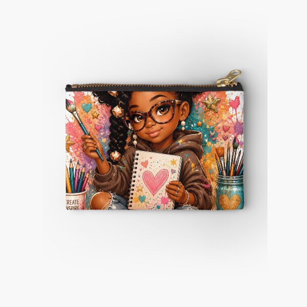 Item preview, Painter Babe Sticker | Creative Artist | Black Girl Artist | Paint Lover | Art Journal Sticker designed and sold by overcomercrafts.