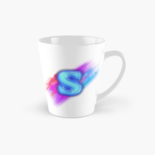 Item preview, Letter S Neon Cyber 3D Glass Monogram Art designed and sold by rich-moda.