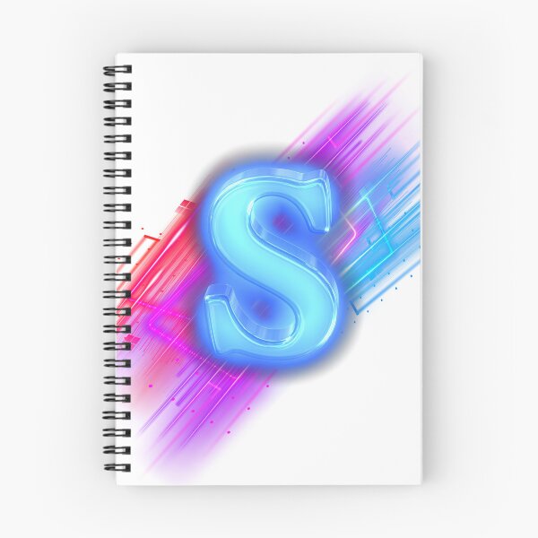Item preview, Letter S Neon Cyber 3D Glass Monogram Art designed and sold by rich-moda.