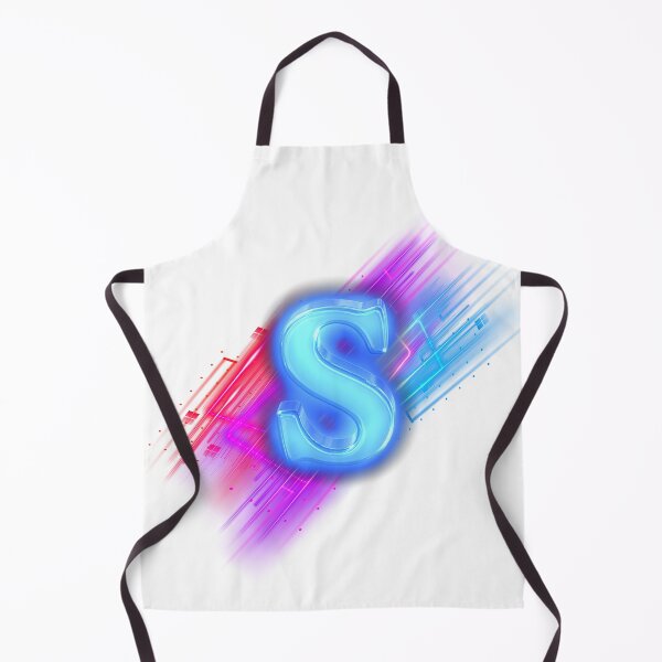 Item preview, Letter S Neon Cyber 3D Glass Monogram Art designed and sold by rich-moda.