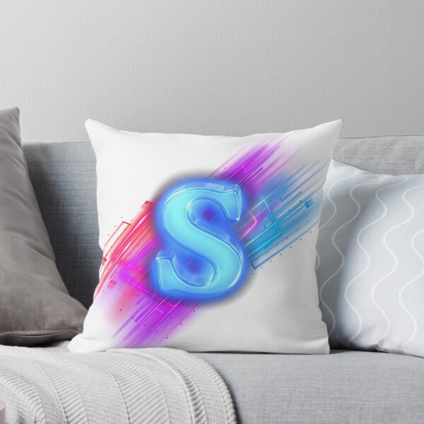 Item preview, Letter S Neon Cyber 3D Glass Monogram Art designed and sold by rich-moda.