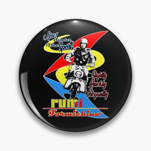 Item preview, High Contrast Graphic Of A Man Riding A Scooter Forward designed and sold by Filip0.