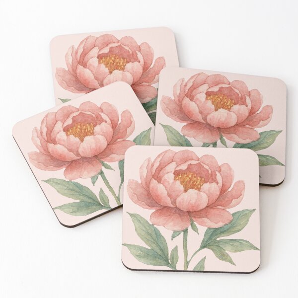 Item preview, Vintage Watercolor Pink Peony Graphic designed and sold by CAutumnTrapp.