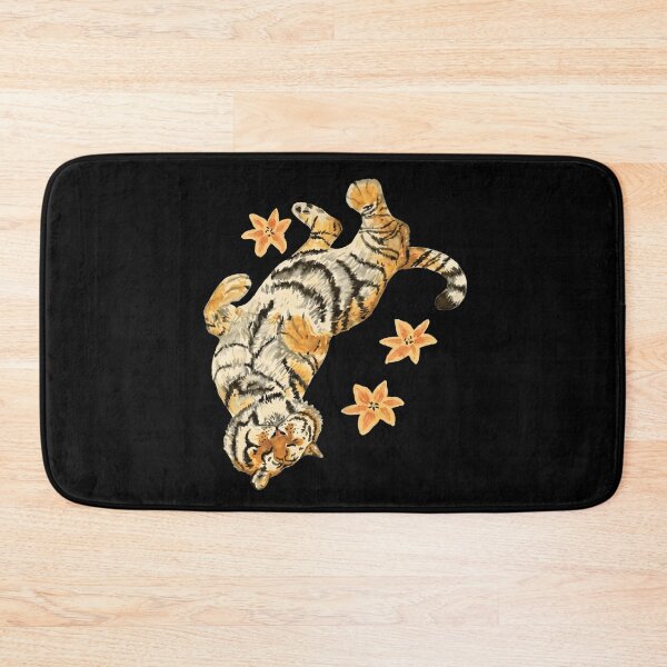 Item preview, Sleeping Watercolor Tiger With Lily Flowers Vintage Animal Lover Graphic T-Shirt designed and sold by Lilbahlil.
