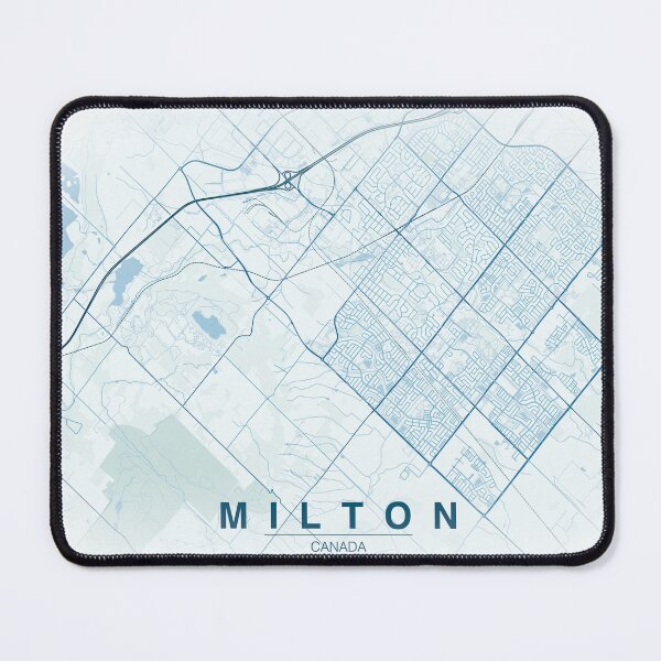 Item preview, Milton Map Illustration designed and sold by Roxane Bay.