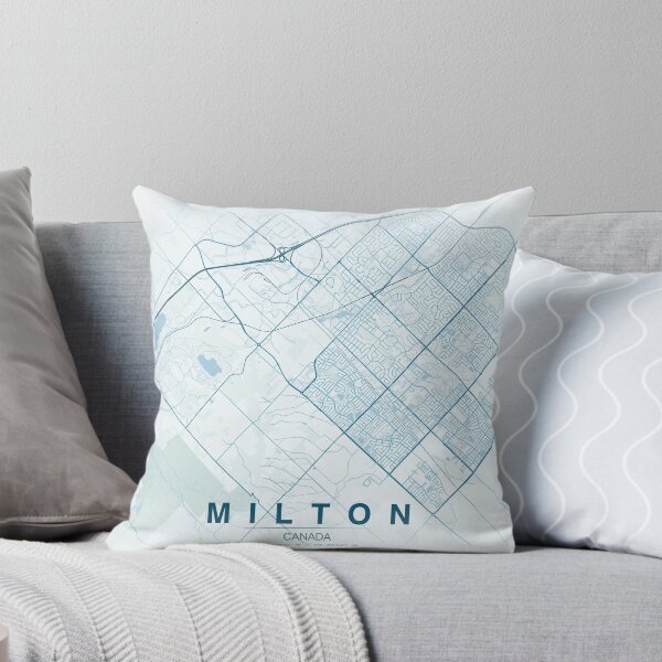 Item preview, Milton Map Illustration designed and sold by Roxane Bay.