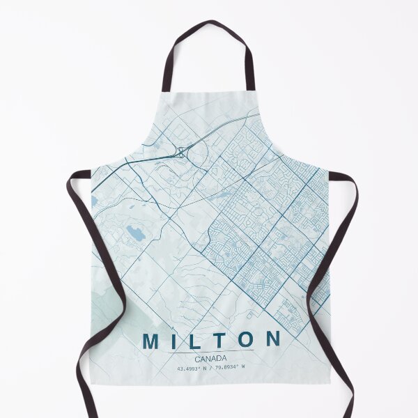 Item preview, Milton Map Illustration designed and sold by Roxane Bay.