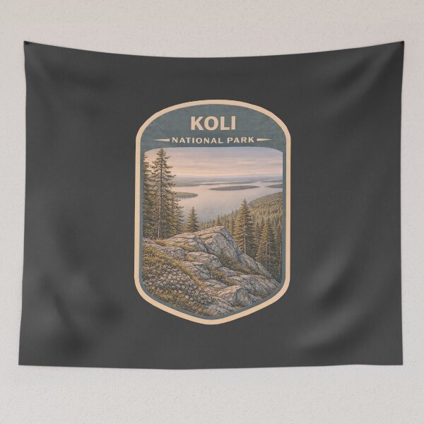 Item preview, Vintage Finland National Park Travel Print: Koli designed and sold by PinUpPizzazz.