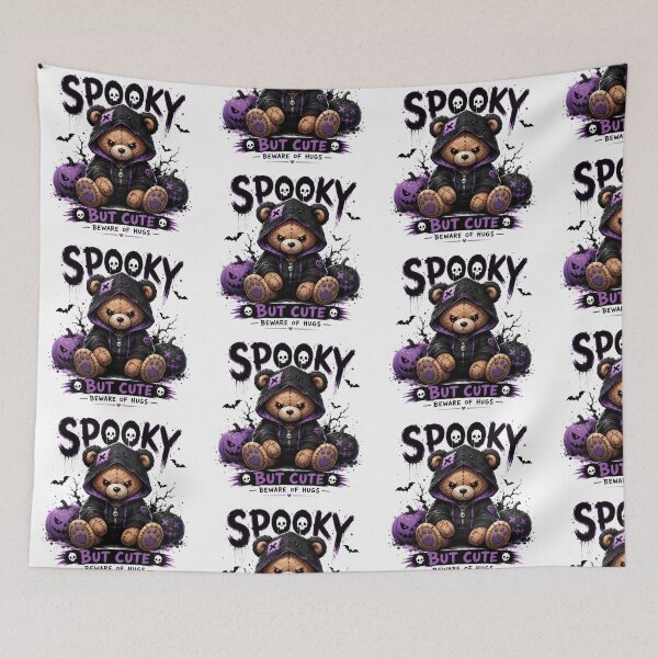 Item preview, Spooky But Cute Teddy Bear. designed and sold by HorrorInkStudio.