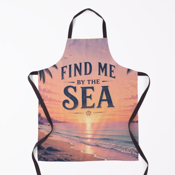 Item preview, Find Me by the Sea | Pastel Beach Sunset Wall Art | Tropical Ocean Waves Palm Trees Aesthetic Coastal Poster designed and sold by FestivityFinds.