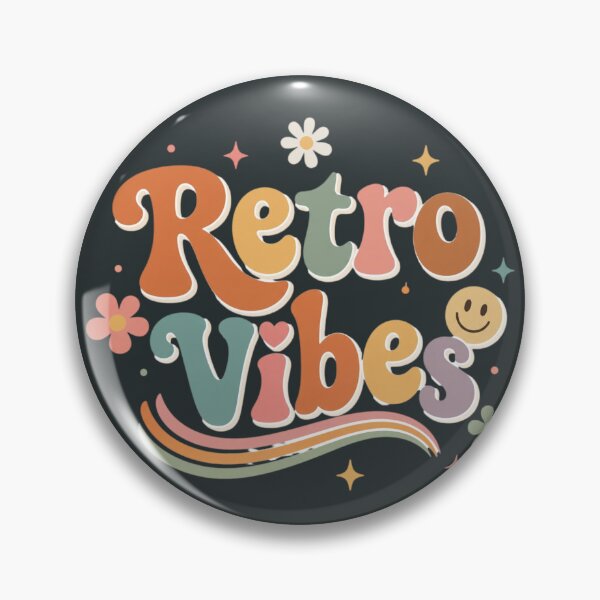 Item preview, Retro Vibes Cute Groovy Typography | Vintage Aesthetic Retro Quote Sticker designed and sold by Sanika arts .